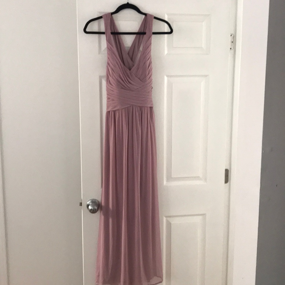 Blush bridesmaid dress